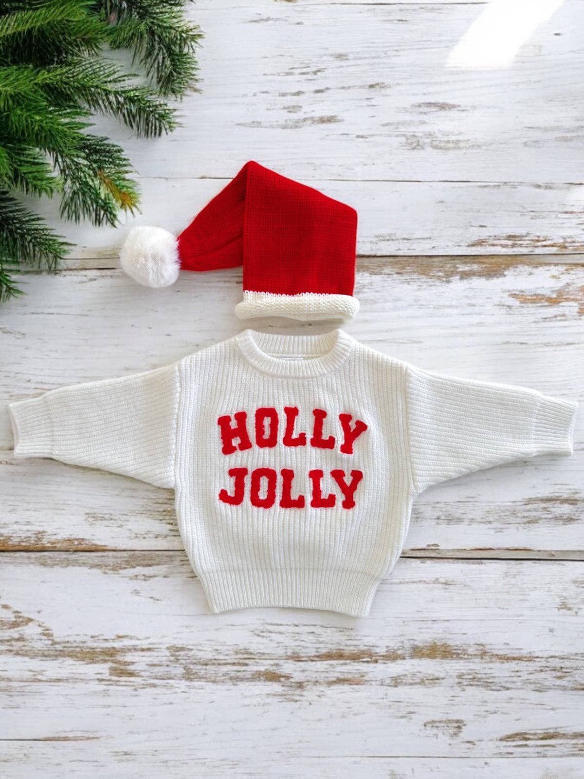 Knit Sweater, Holly Jolly: 4 - 5 yr.