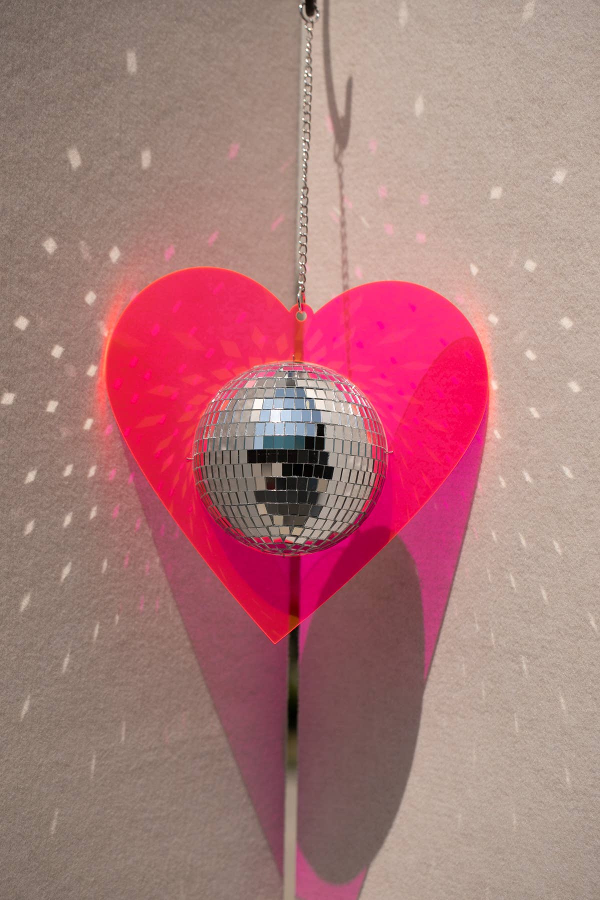 LARGE Disco Heart