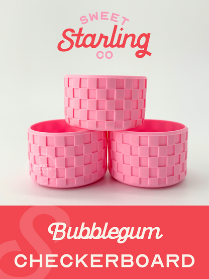 Checkerboard Tumbler Boots- Bubblegum