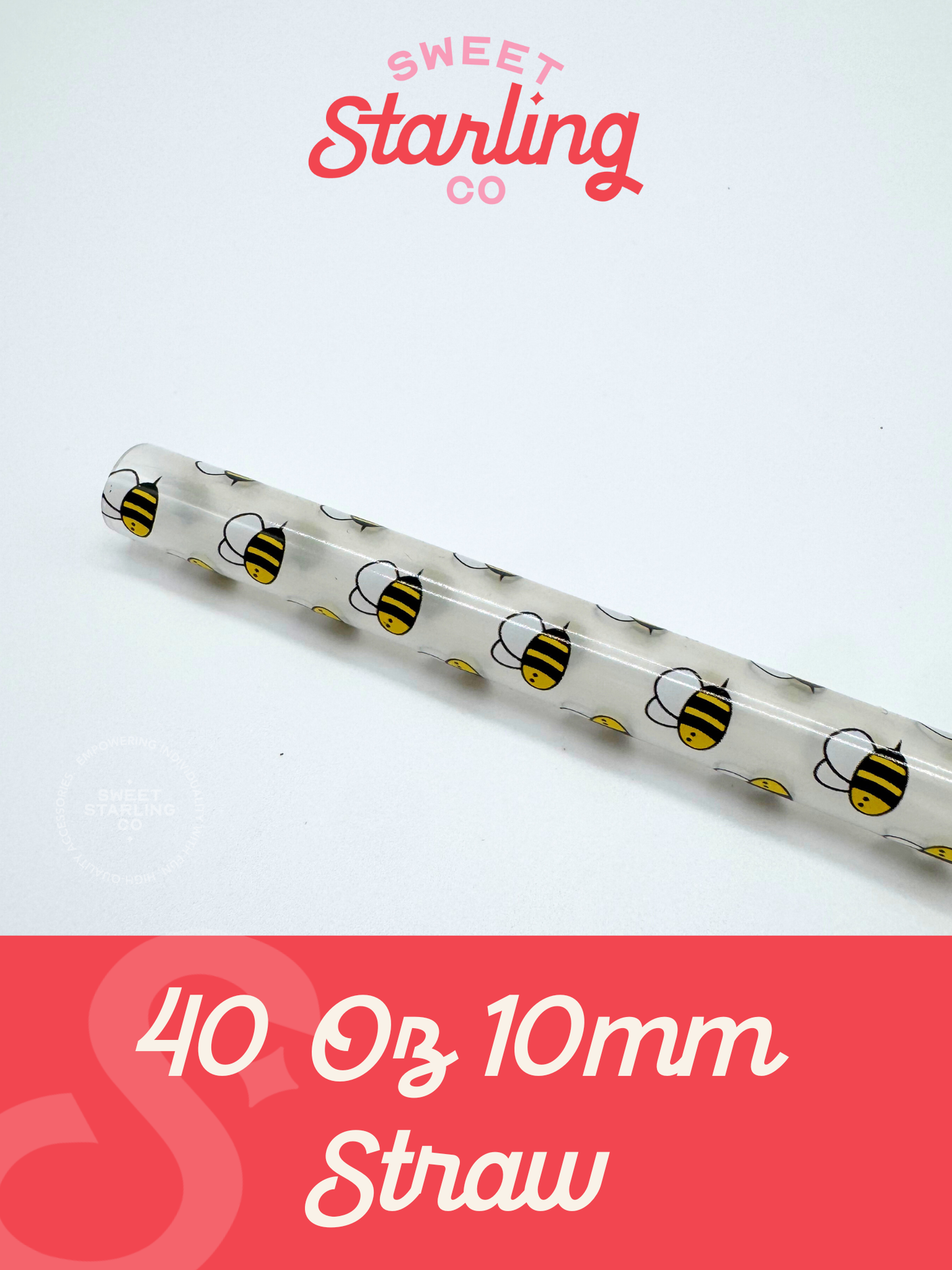 OG Bee 40 oz Reusable Straw- Wide Fit
