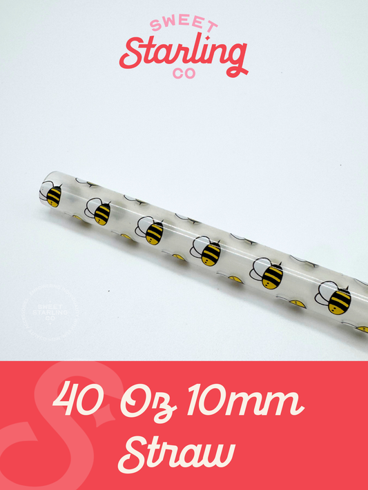 OG Bee 40 oz Reusable Straw- Wide Fit
