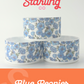 Blue Peonies Tumbler Boots