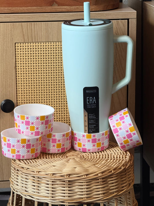 Summer Quilt Tumbler Boot