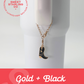 Gold + Black Cowgirl Boot Charm