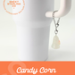 Candy Corn Ghost Charm