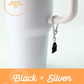 Black + Silver Ghost Charm