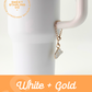 Gold + White Cowgirl Hat Charm