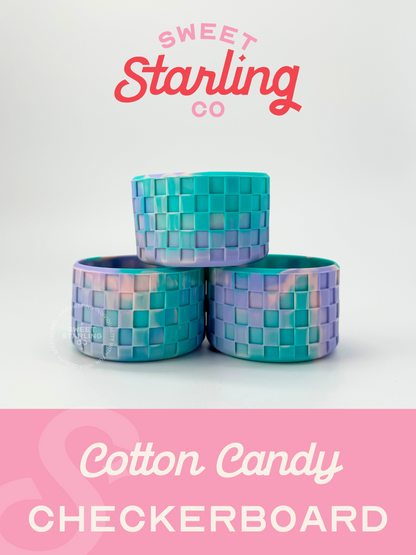 Checkerboard Tumbler Boots- Cotton Candy