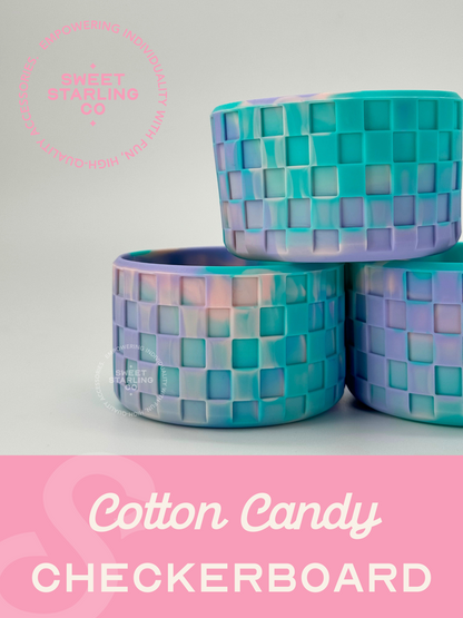 Checkerboard Tumbler Boots- Cotton Candy