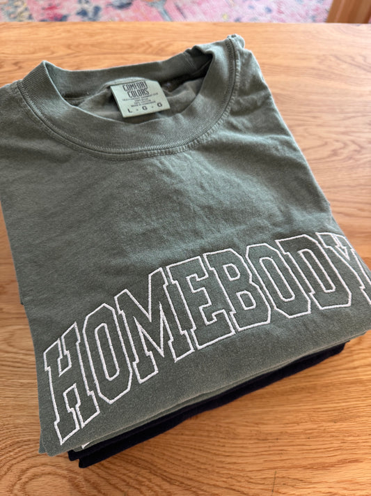 Homebody Embroidered Tee