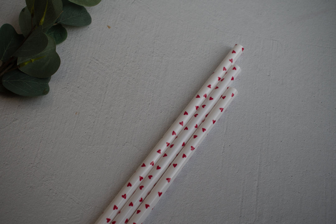 Dainty Heart 30 oz Reusable Straws- Wide Fit
