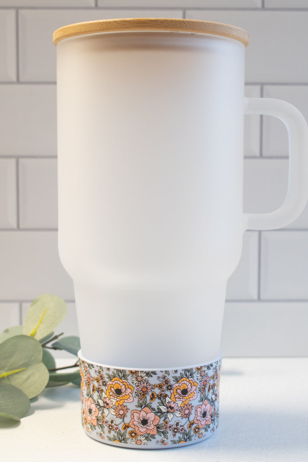 32 Oz Frosted Glass Tumbler