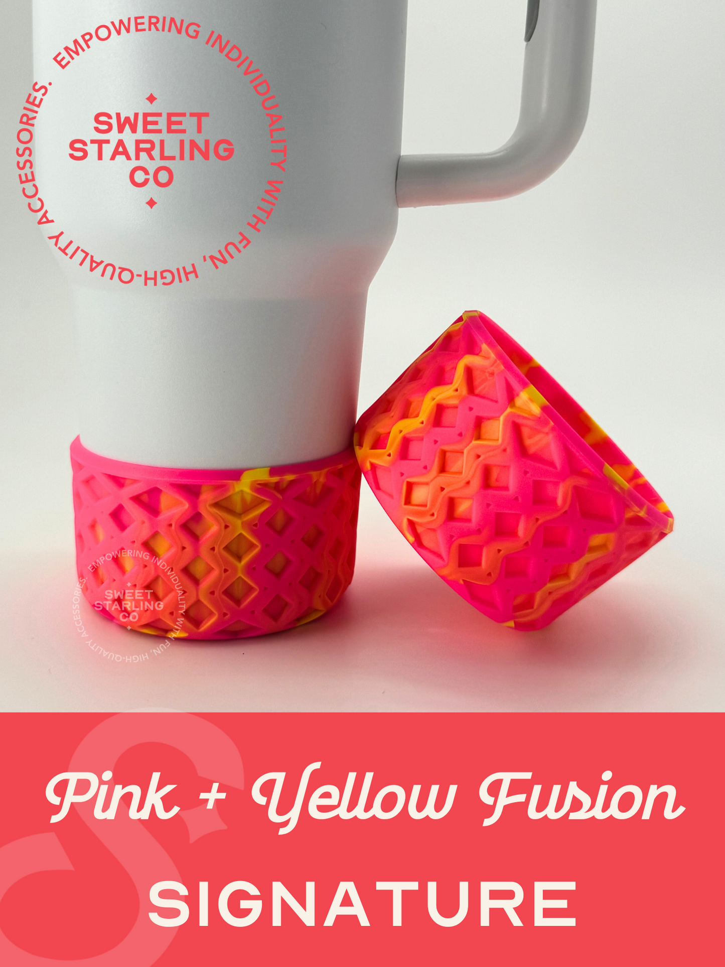 SSC Signature Tumbler Boot- Hot Pink + Yellow Fusion