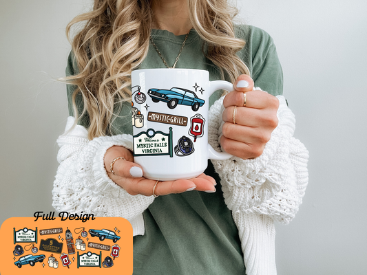 Mystic Falls 15 oz Mug