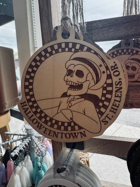 Halloweentown Wooden Ornament