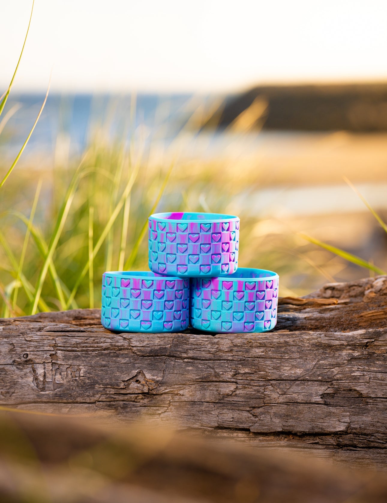 Checkered Hearts Tumbler Boots: Sea Spell