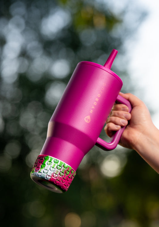 Checkered Hearts Tumbler Boots: Watermelon Sugar