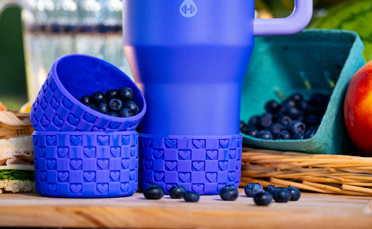 Checkered Hearts Tumbler Boots: Berry Breeze