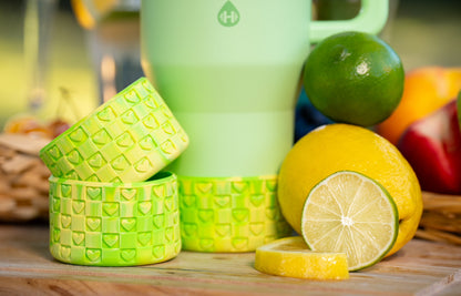 Checkered Hearts Tumbler Boots: Lemon Lime
