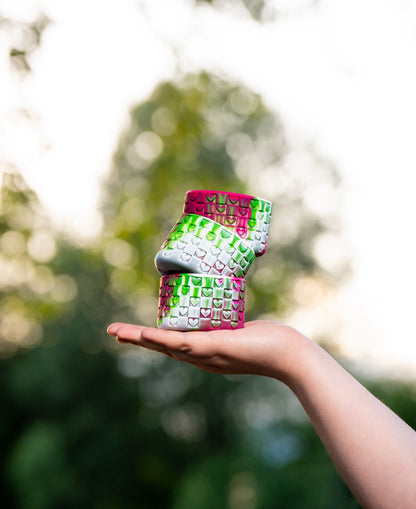 Checkered Hearts Tumbler Boots: Watermelon Sugar