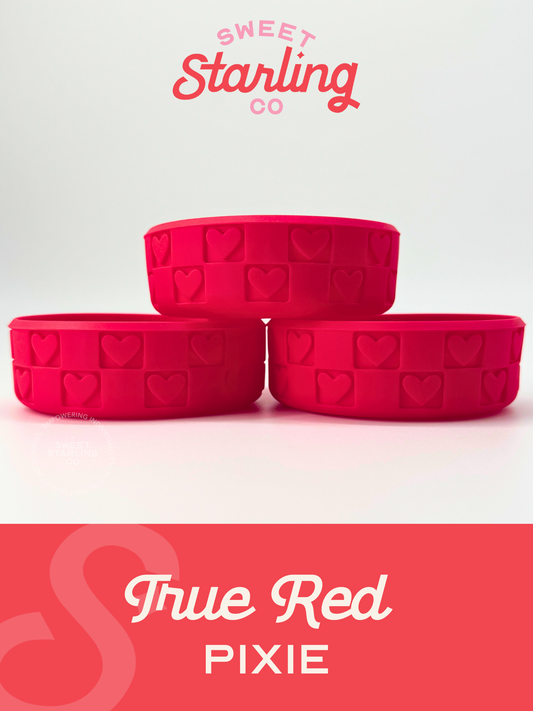 Checkered Hearts Pixie Boot: True Red