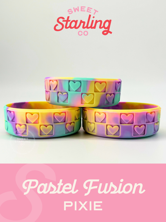 Checkered Hearts Pixie Boot: Pastel Fusion