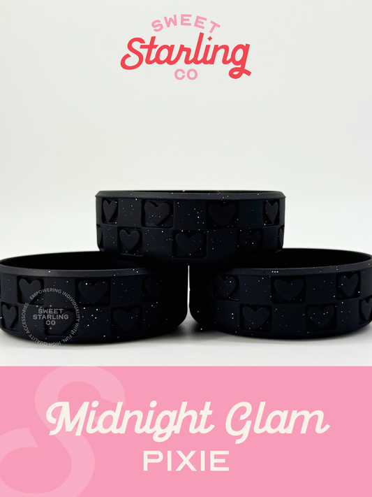 Checkered Hearts Pixie Boot: Midnight Glam