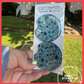 Turquoise Icons Car Coasters