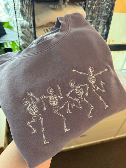 Dancing Skeletons Raglan Crewneck