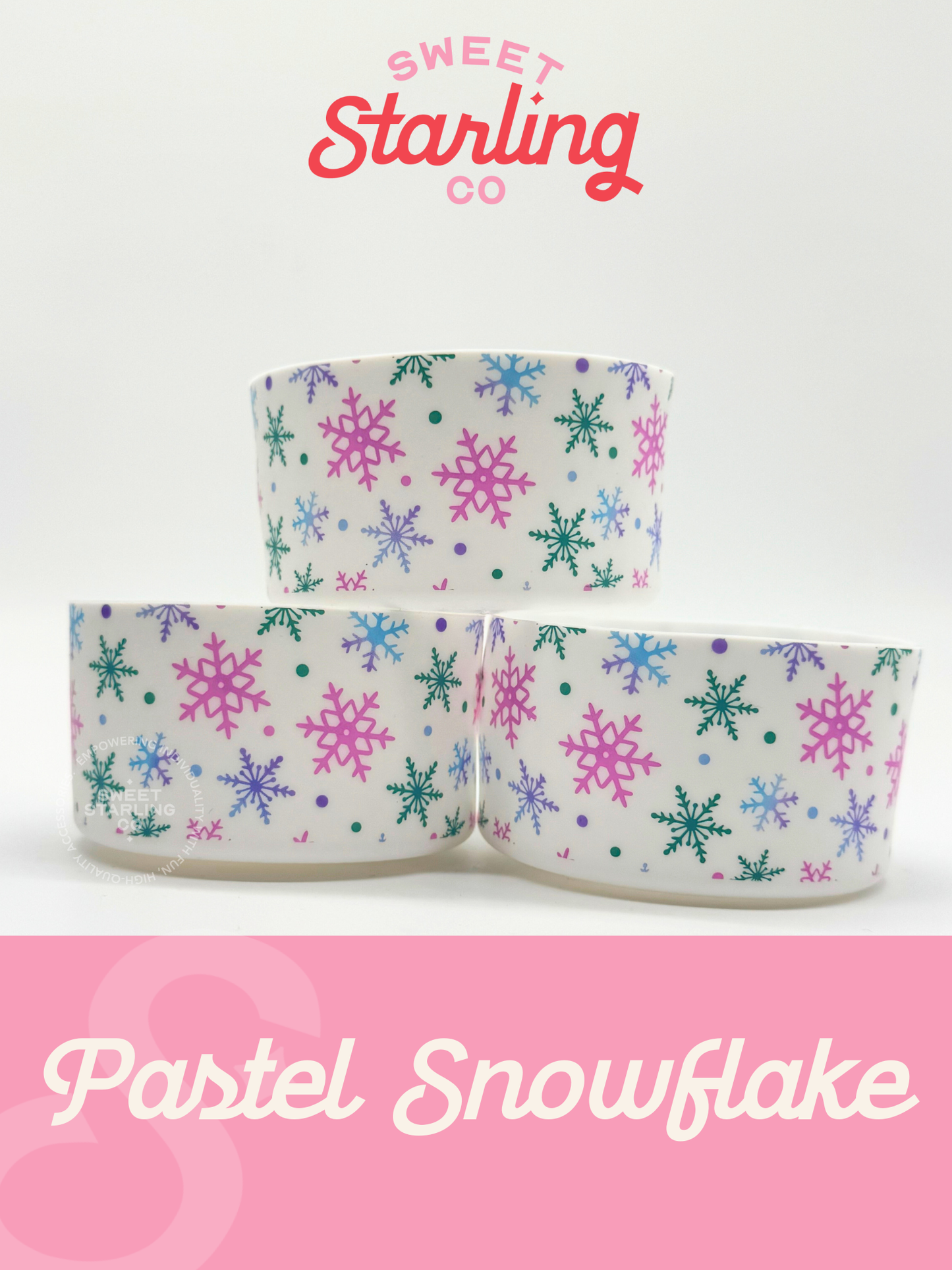 Pastel Snowflake Tumbler Boot