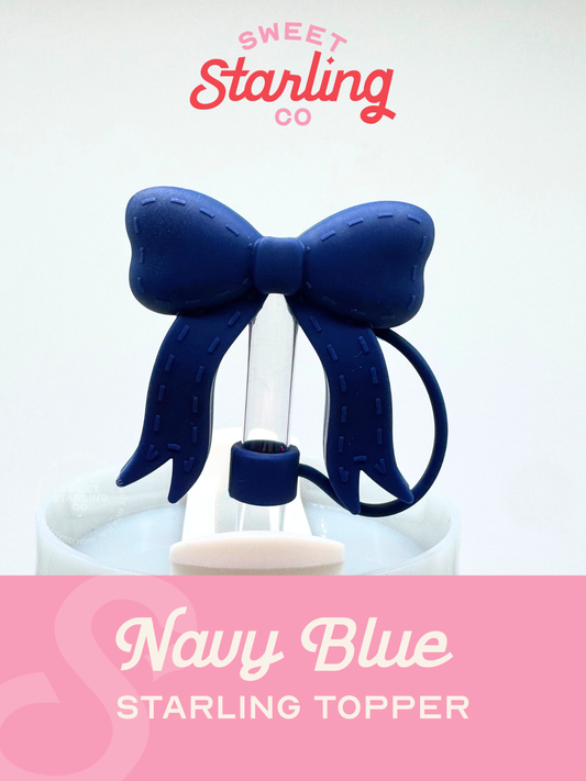 The Starling Straw Topper- Navy Blue