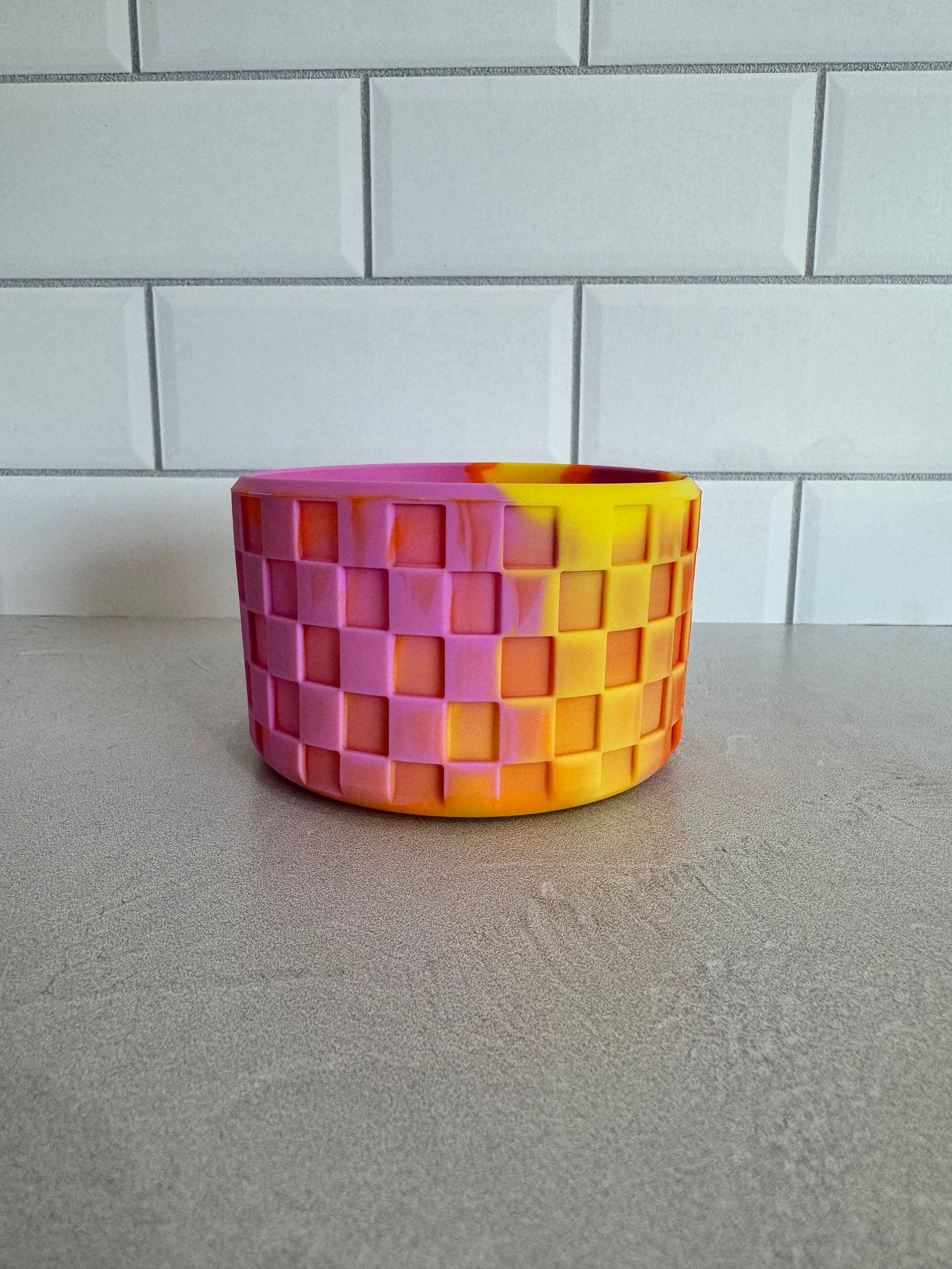 Checkerboard Tumbler Boots- Sherbert