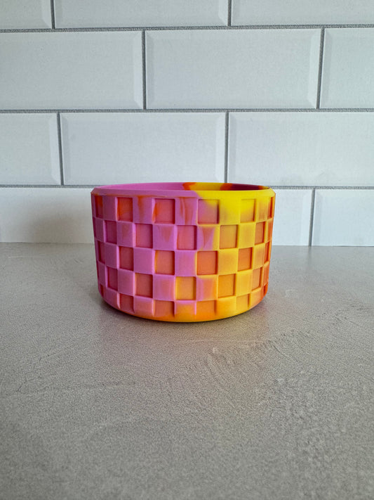 Checkerboard Tumbler Boots- Sherbert