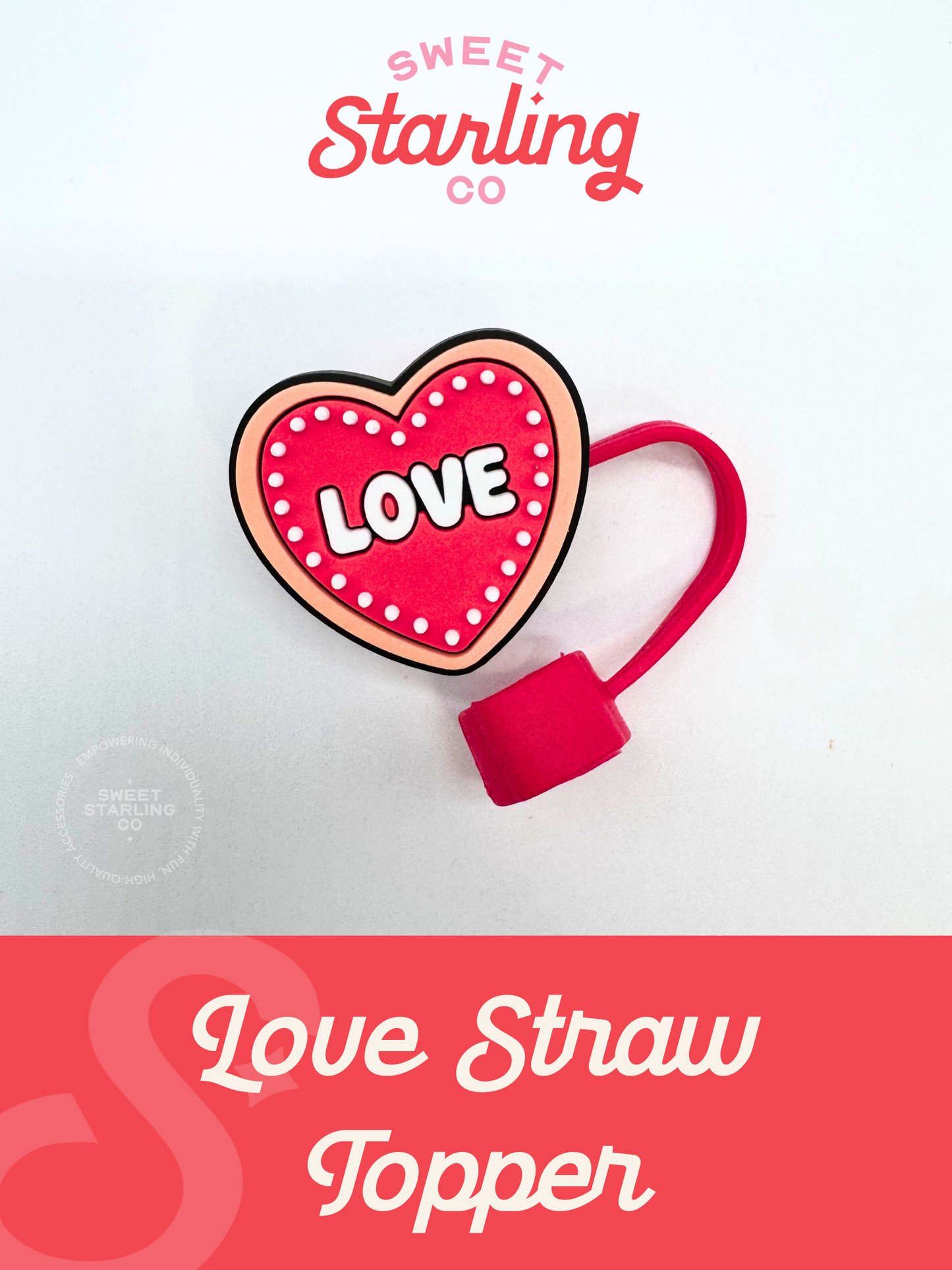 Love Straw Topper