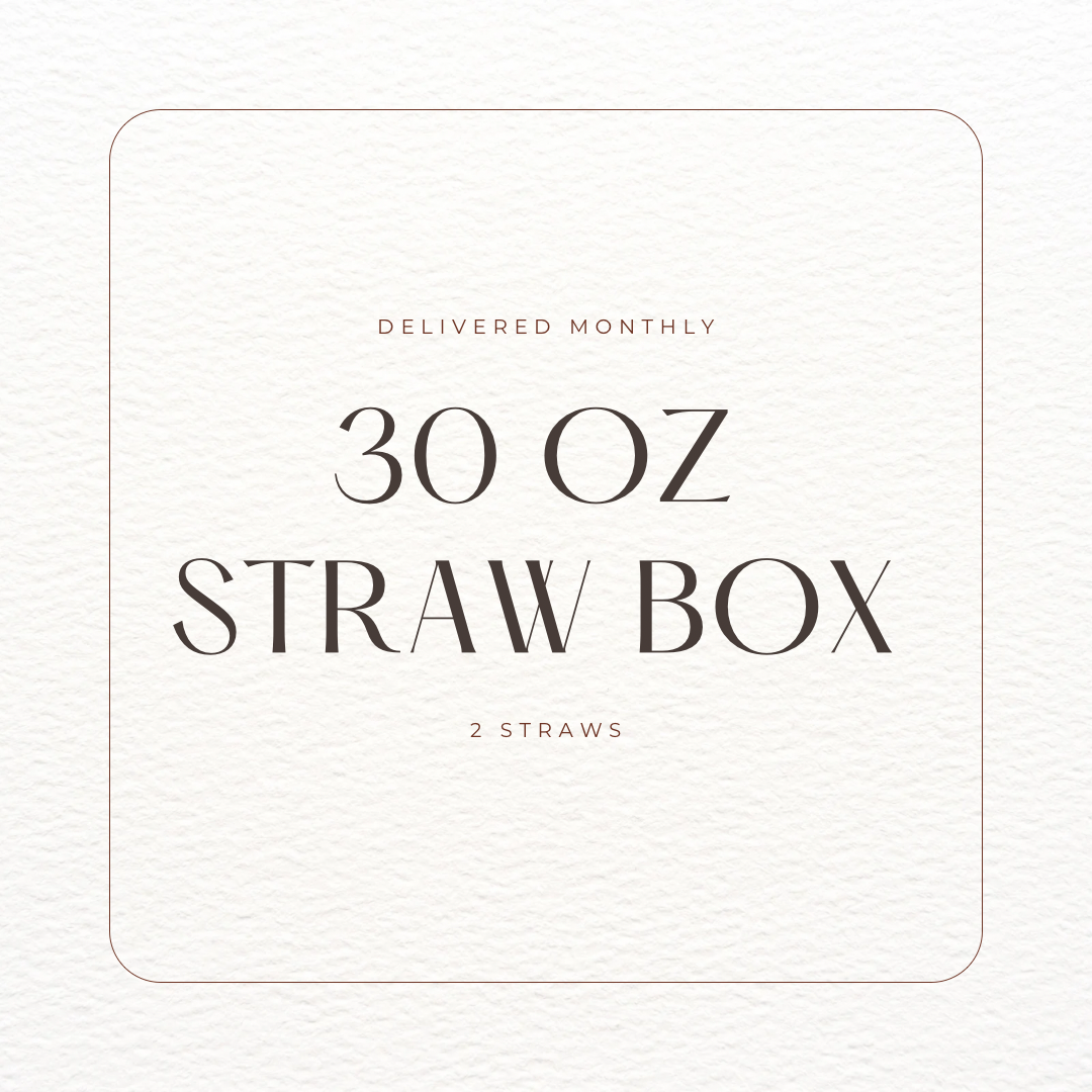 30 Oz Monthly Straw Box Subscription: Straws Only