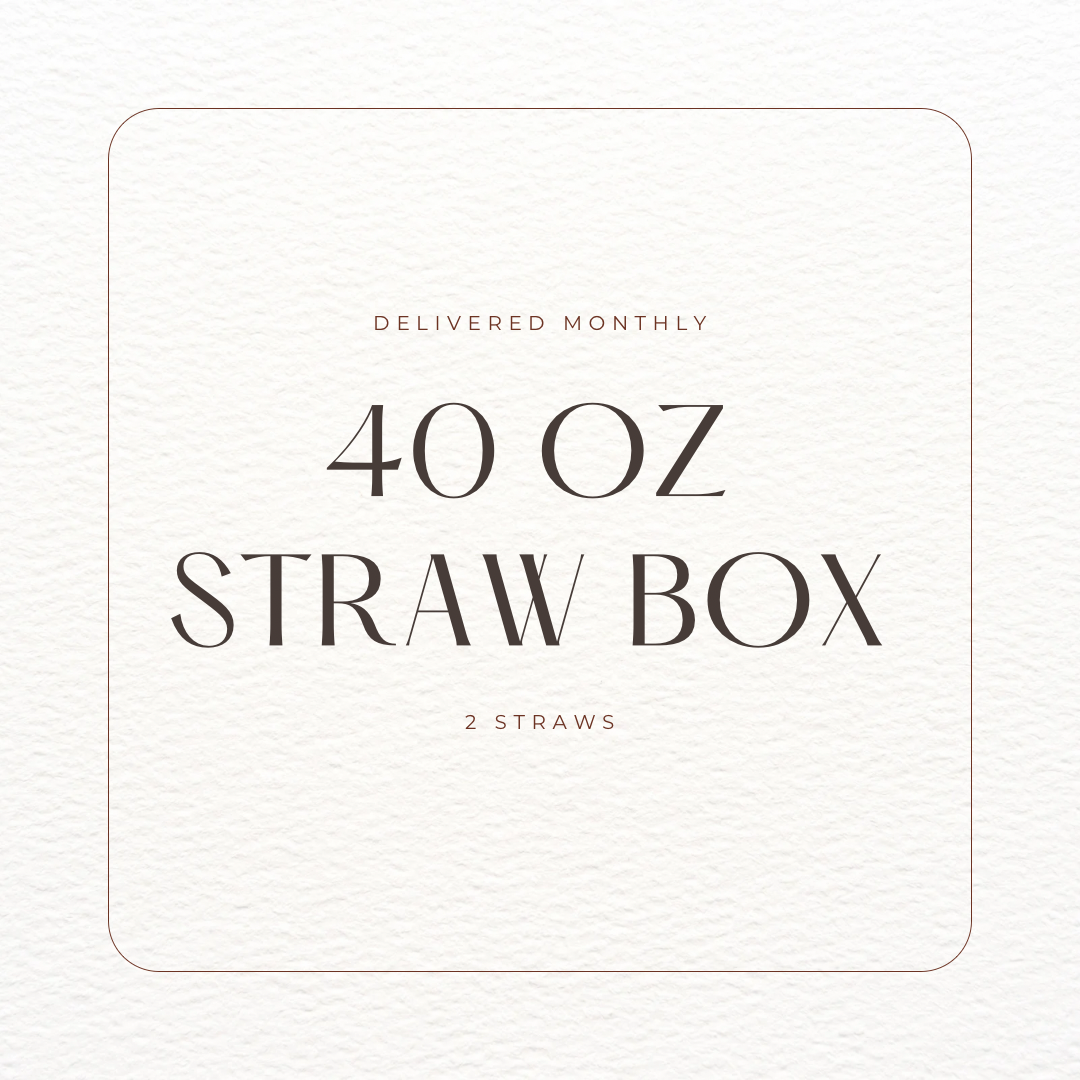 40 Oz Monthly Straw Box Subscription: Straws Only