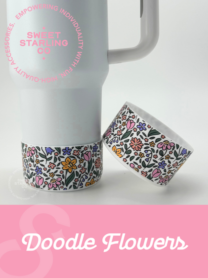 Flower Doodles Tumbler Boot