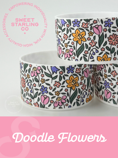 Flower Doodles Tumbler Boot