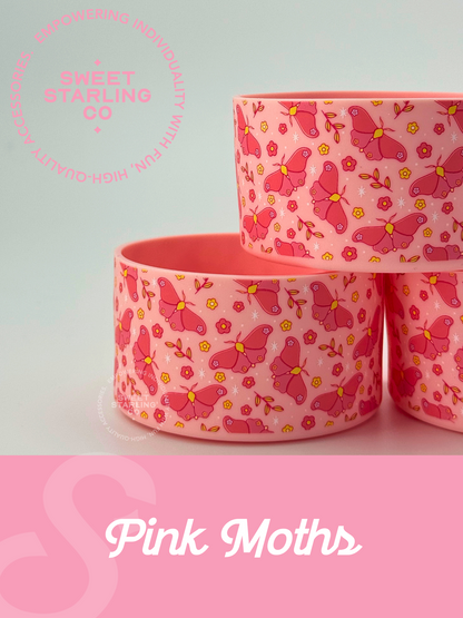 Pink Moths Tumbler Boots