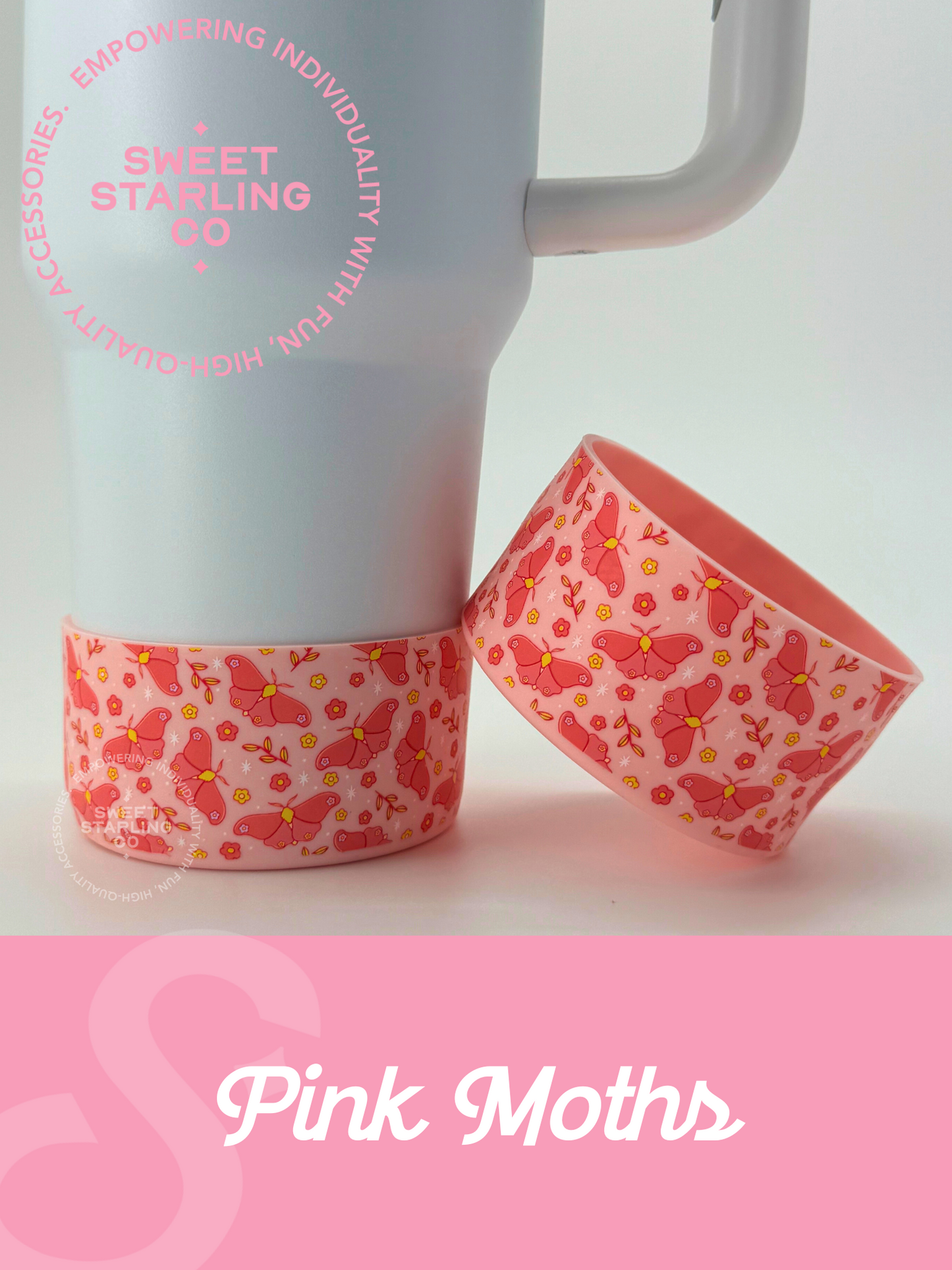 Pink Moths Tumbler Boots