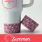 Purple Summer Strawberries Tumbler Boots