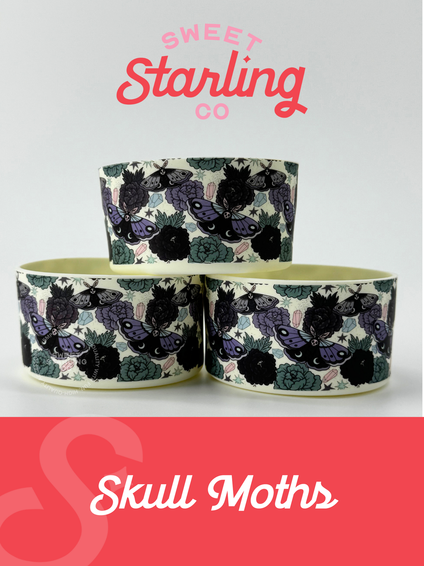 Skull Moths Tumbler Boots