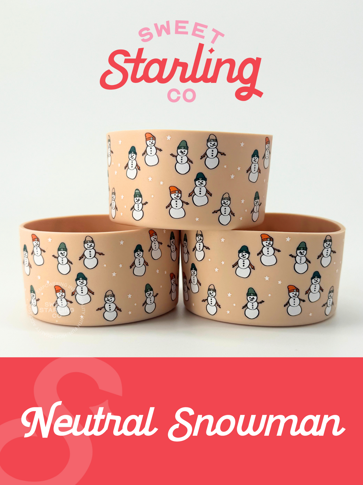 Neutral Snowman Tumbler Boots