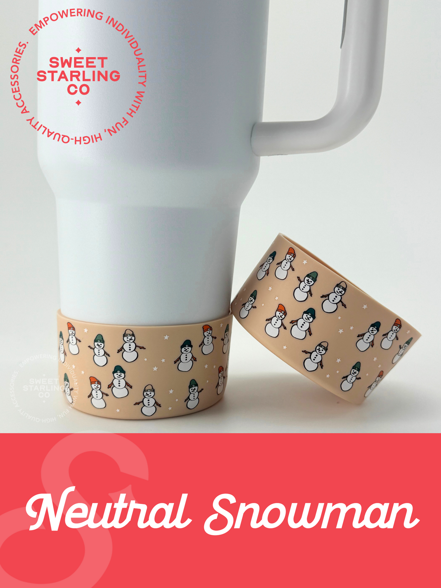 Neutral Snowman Tumbler Boots