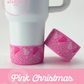 Pink Christmas Cakes Tumbler Boots