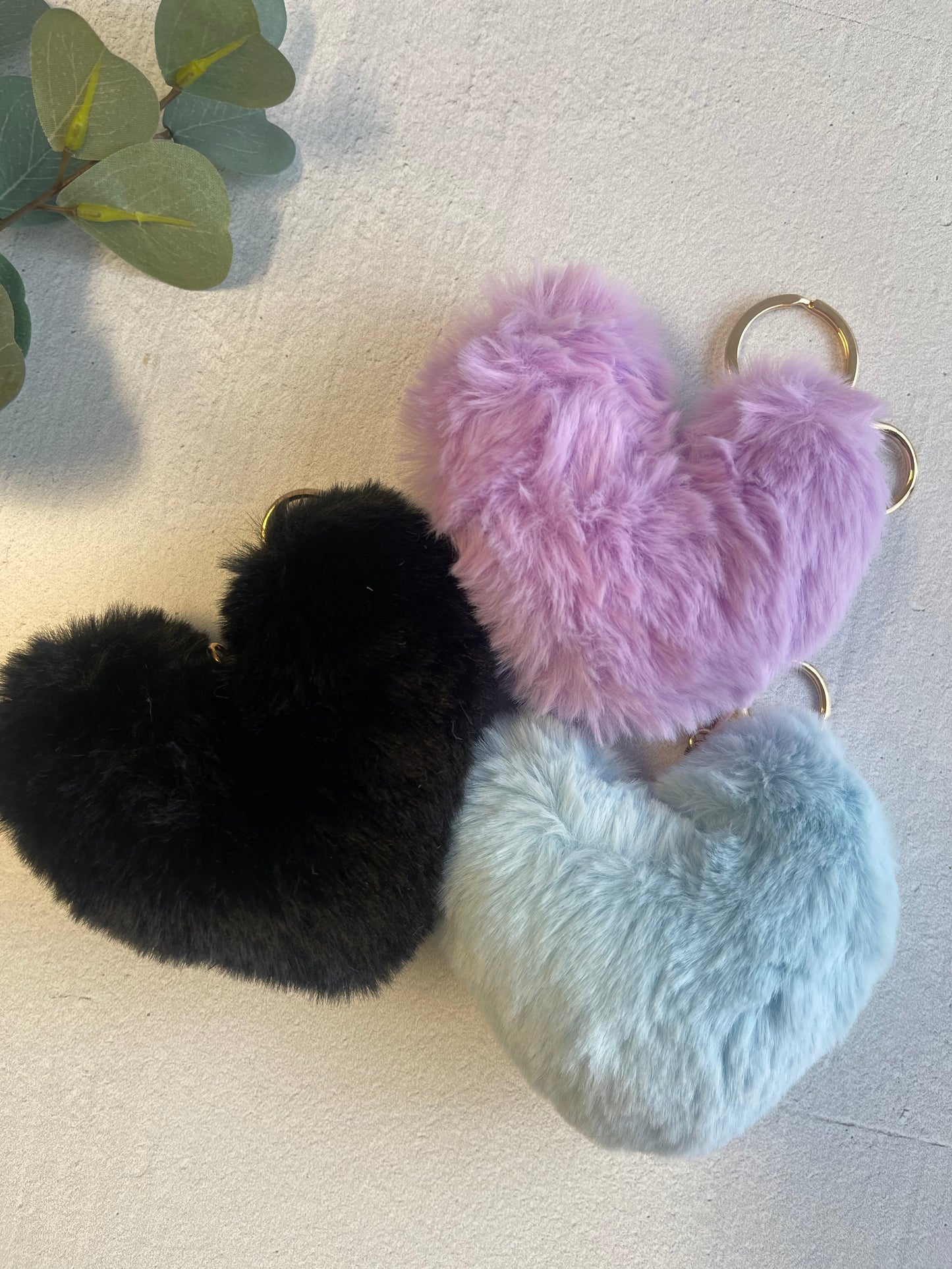 Oversize Fluff Heart Charms