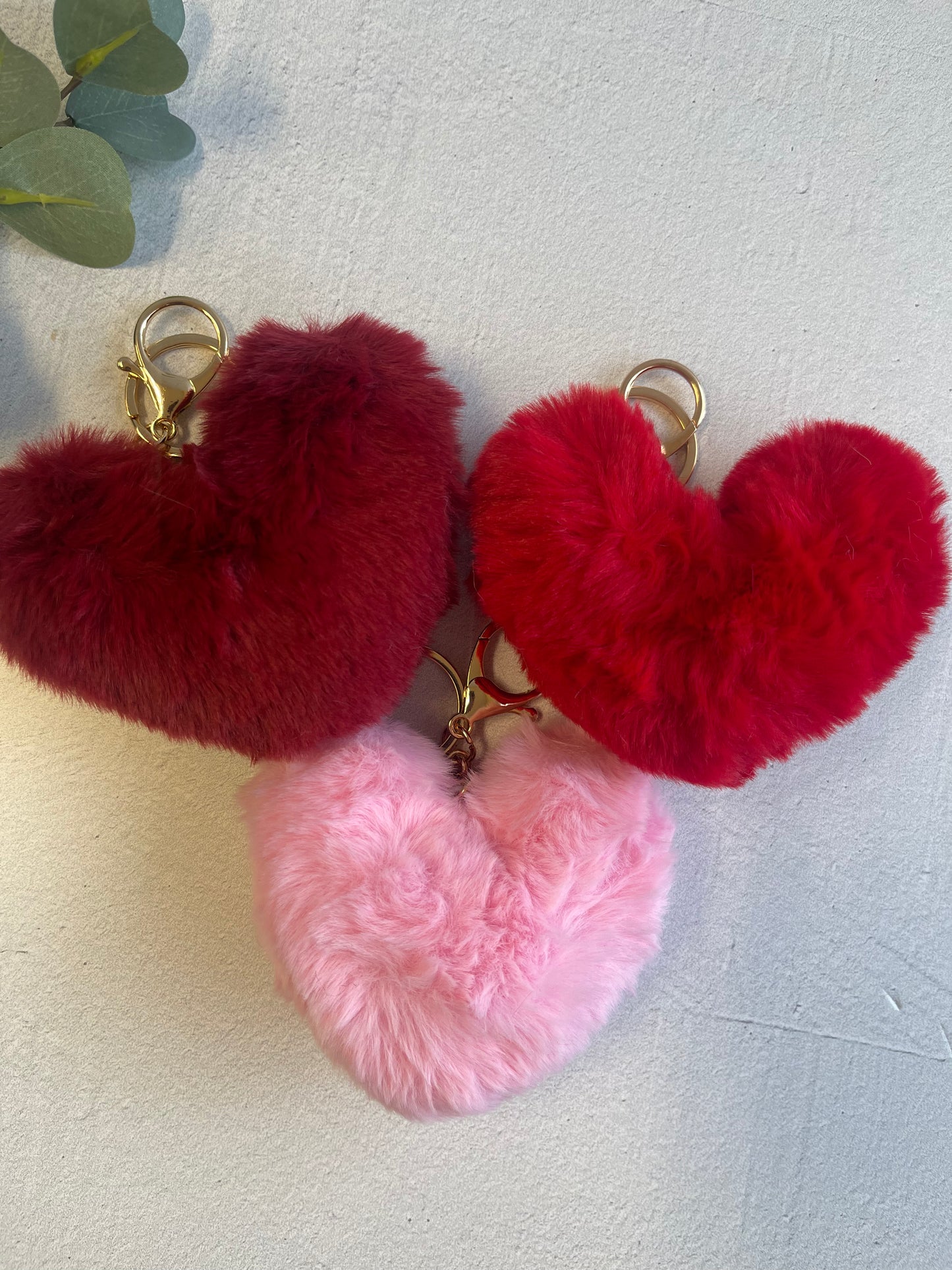 Oversize Fluff Heart Charms