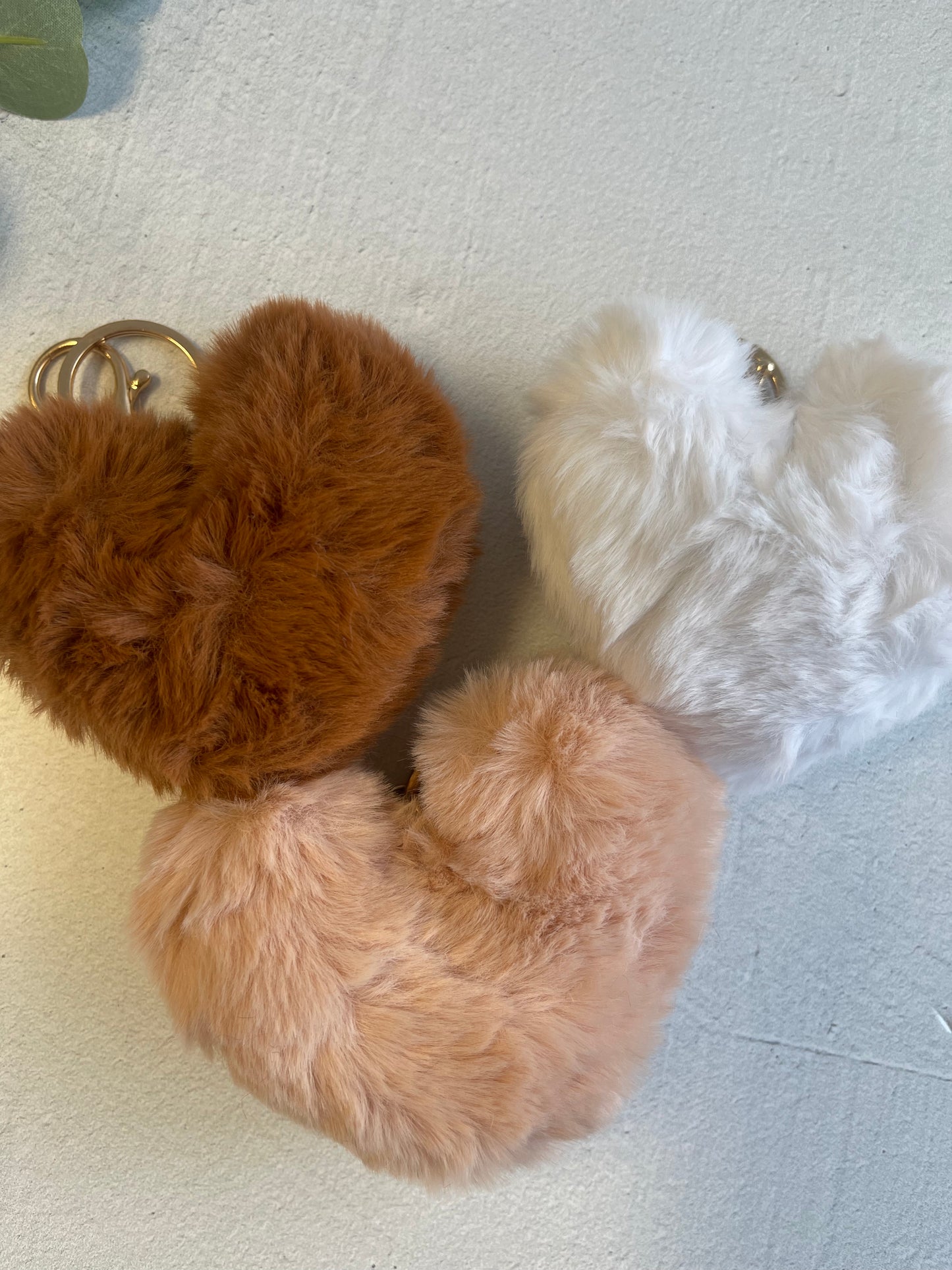 Oversize Fluff Heart Charms