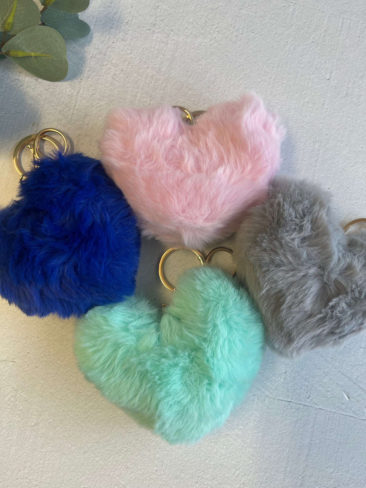 Oversize Fluff Heart Charms