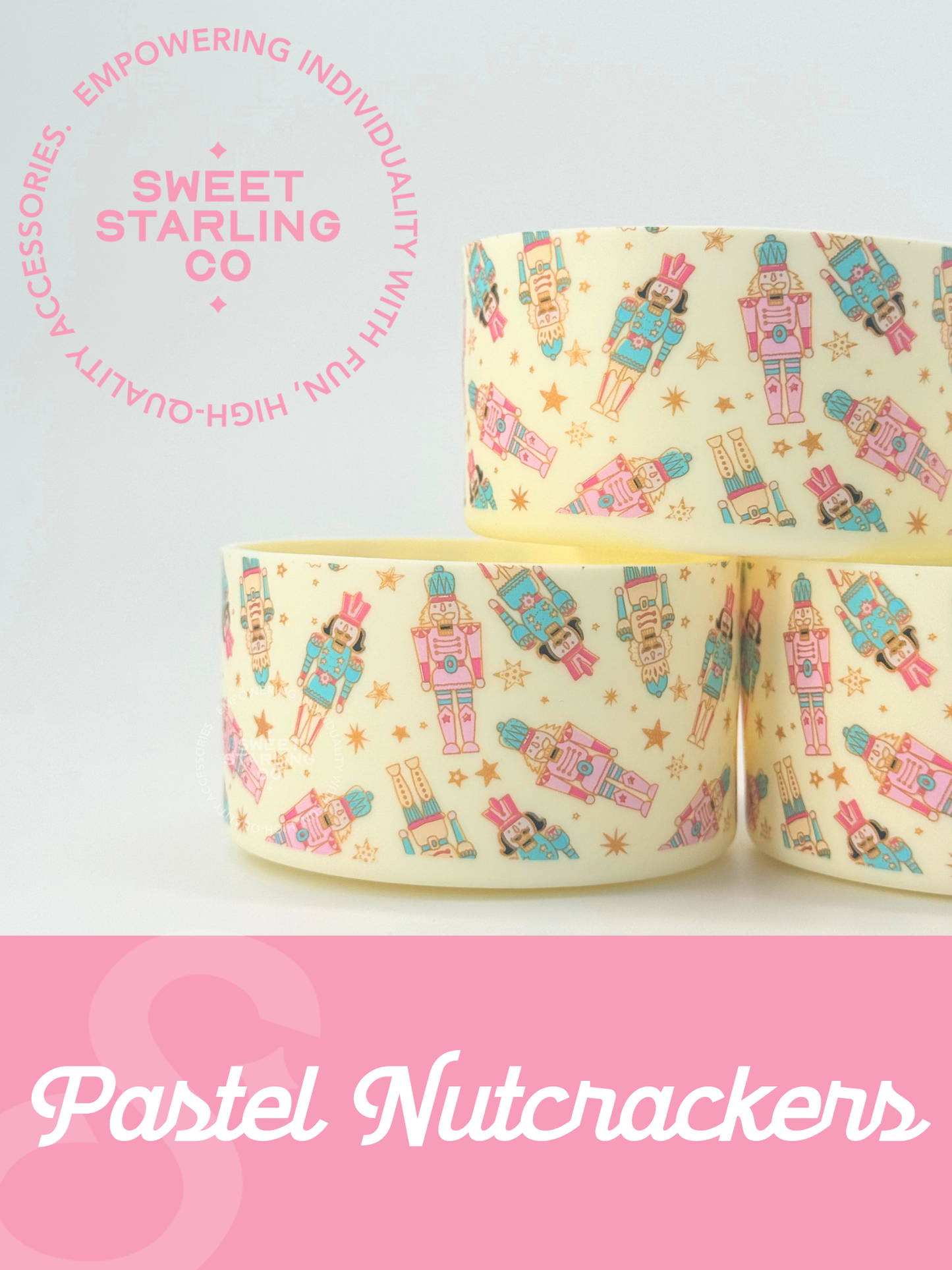 Pastel Nutcrackers Tumbler Boots